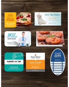 2"x3.5" Oval Shaped Standard Business Cards
