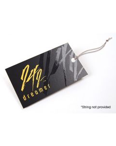 2"x3.5" SUEDE WITH RAISED SPOT UV HANG TAGS