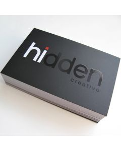 2" X 3.5" 16PT Silk Laminated Business Cards W/Spot UV