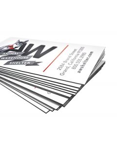 32Pt. Black Edge Uncoated 2"x3.5" Business Cards