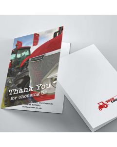 8.5" X 11" 16PT Silk Laminated Greeting Cards with Spot UV Scoring Included