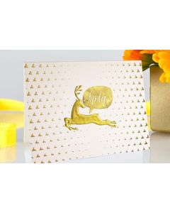 7" X 10" 16PT Suede Raised Foil Greeting Cards